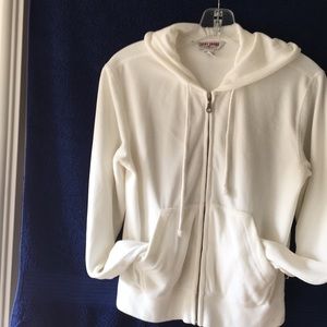 Lucky brand velour hoodie jacket